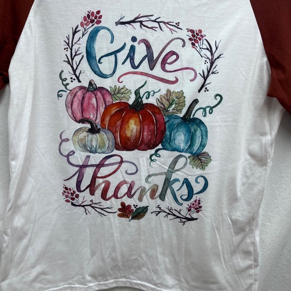 Ladies size S Thanksgiving shirt - Picture 2 of 4